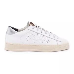 P448 White and Silver Sneakers
